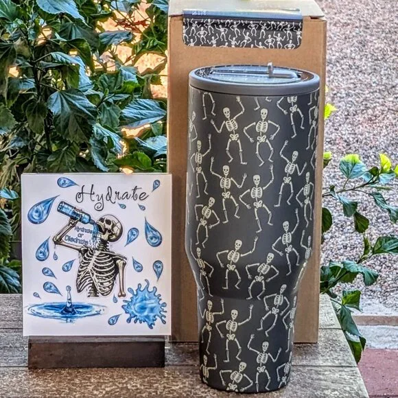 LIMITED EDITION HydroJug 40oz Traveler, 💀DEAD SERIOUS 💀 - Picture 5 of 12